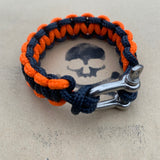 Lifeboat Navy & Orange Shackle Bracelet