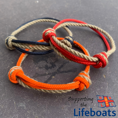 Rustic RNLI Rope Bracelet or Anklet