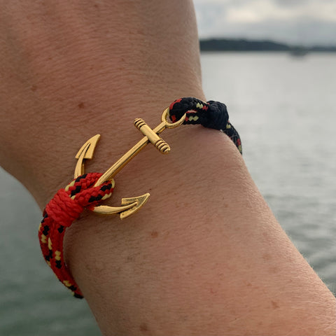 Double Trouble Anchor Bracelet