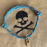 Pirate Bronze Initial Charm Bracelet or Anklet