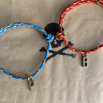 name inital charm surfer bracelet gift