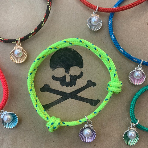 Beach pearl rope bracelet & anklets